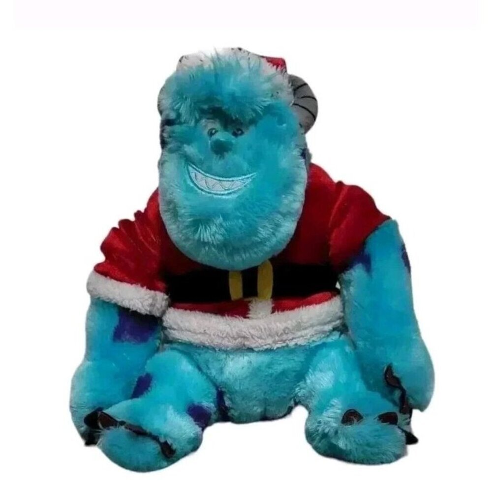 Disney Monsters Inc Pixar Santa Claus Sully 14” Christmas Plush Stuffed Animal
